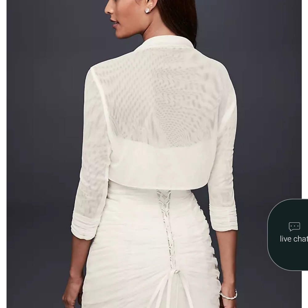 Elegant White Women's Dress - Picture 2 of 4